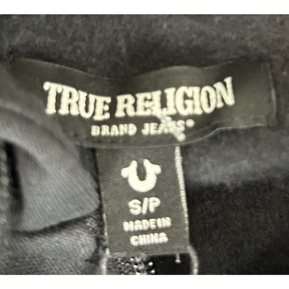 True Religion Men's Sz Small Classic Buddha Logo Full Zip Up Hoodie Fleece S NWT - Picture 7 of 10
